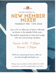 New Member mixer